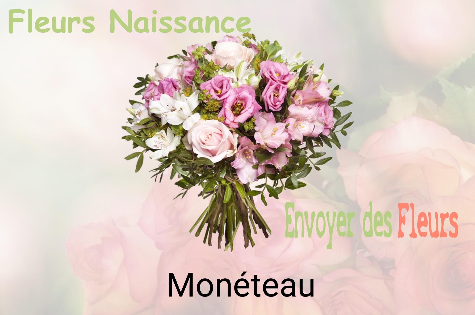 Bouquet de fleurs de naissance livré à Monéteau